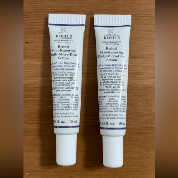 Kiehl’s Retinol Skin-Renewing Daily Micro-Dose Serum duo. Travel size - Picture 1 of 2